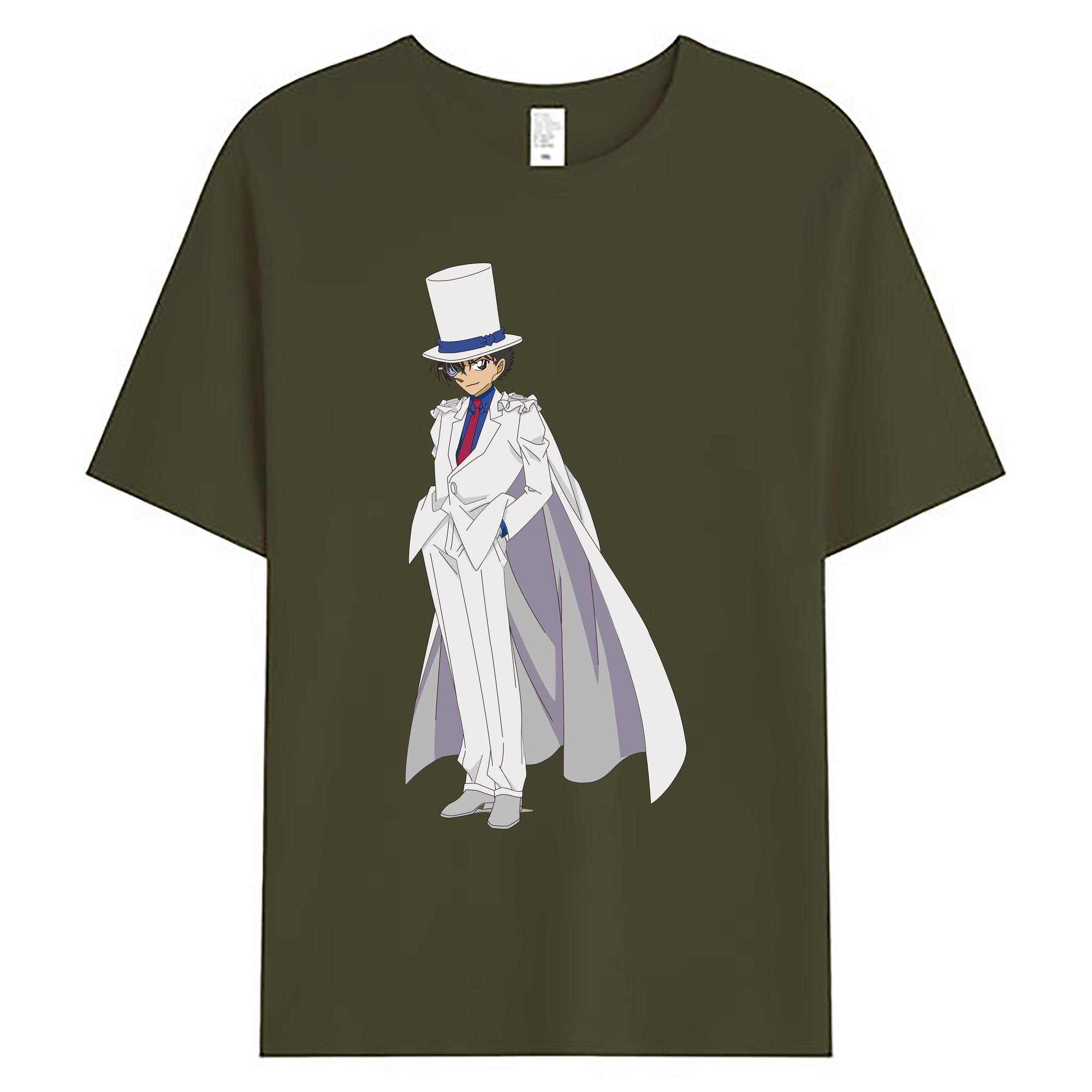 （画像用） 名探偵コナン くろば かいと Detective Conan Kuroba Kaito 綿100％ メンズ半袖Tシャツ｜肌触りやわらか＆通気性